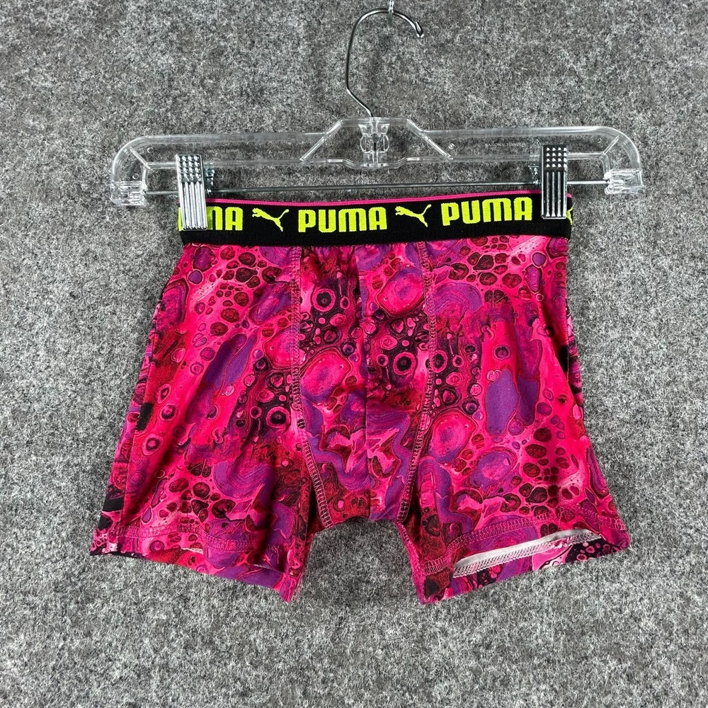 Puma Boxer Brief Mens M Multicolor Sportstyle Stretch Performance Abstract Print